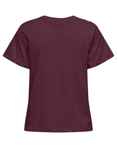 JDY - Pisa Print T-shirt - Windsor Wine